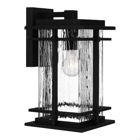 Quoizel McAlister 1-Light Earth Black Outdoor Wall Lantern MCL8408EK